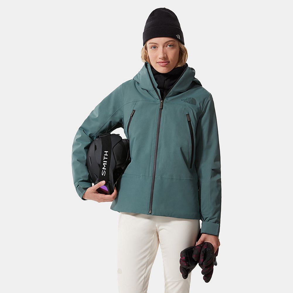 The North Face Lightweight Jackets Womens Australia - The North Face Lenado Green Skiing And Snowboa